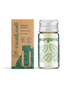 Georganics Natural Dental Floss Spearmint, 50 m