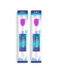 JuliBrite čistilec jezika 2-pack (Roza)