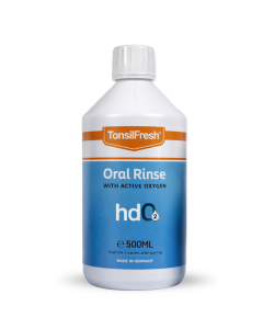 TonsilFresh ustna voda brez alkohola, SLS ali drugih škodljivih sestavin, aktivni kisik, kamni na mandljih, anaerobne bakterije