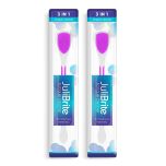 JuliBrite čistilec jezika 2-pack (Roza)